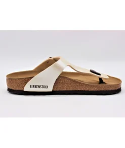 Femme L'Empreinte Chaussures Mules|Sandales Et Nu-Pieds|BIRKENSTOCK GIZEH BIRKO GRACEFUL PEARL WHITE