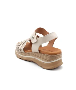 Femme L'Empreinte Chaussures Sandales Et Nu-Pieds|PAULA URBAN 28-570 METAL FUMO